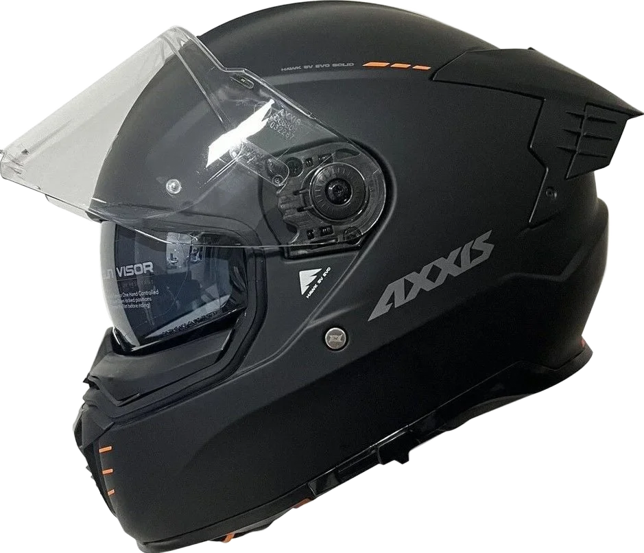 AXXIS HAWK SV EVO SOLID A1 MATT BLACK