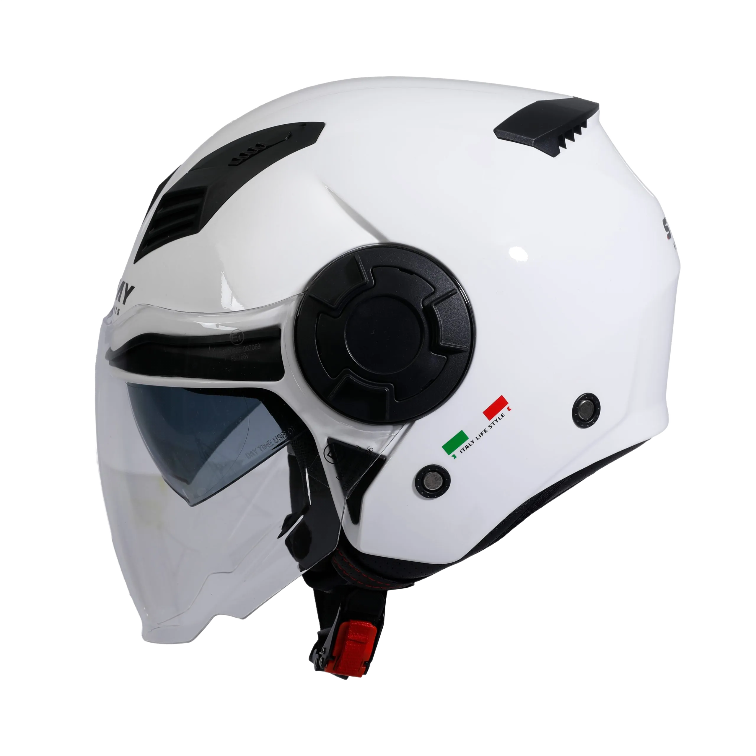 SWAY SW 766 SOLID GLOSS White Yarım Kask