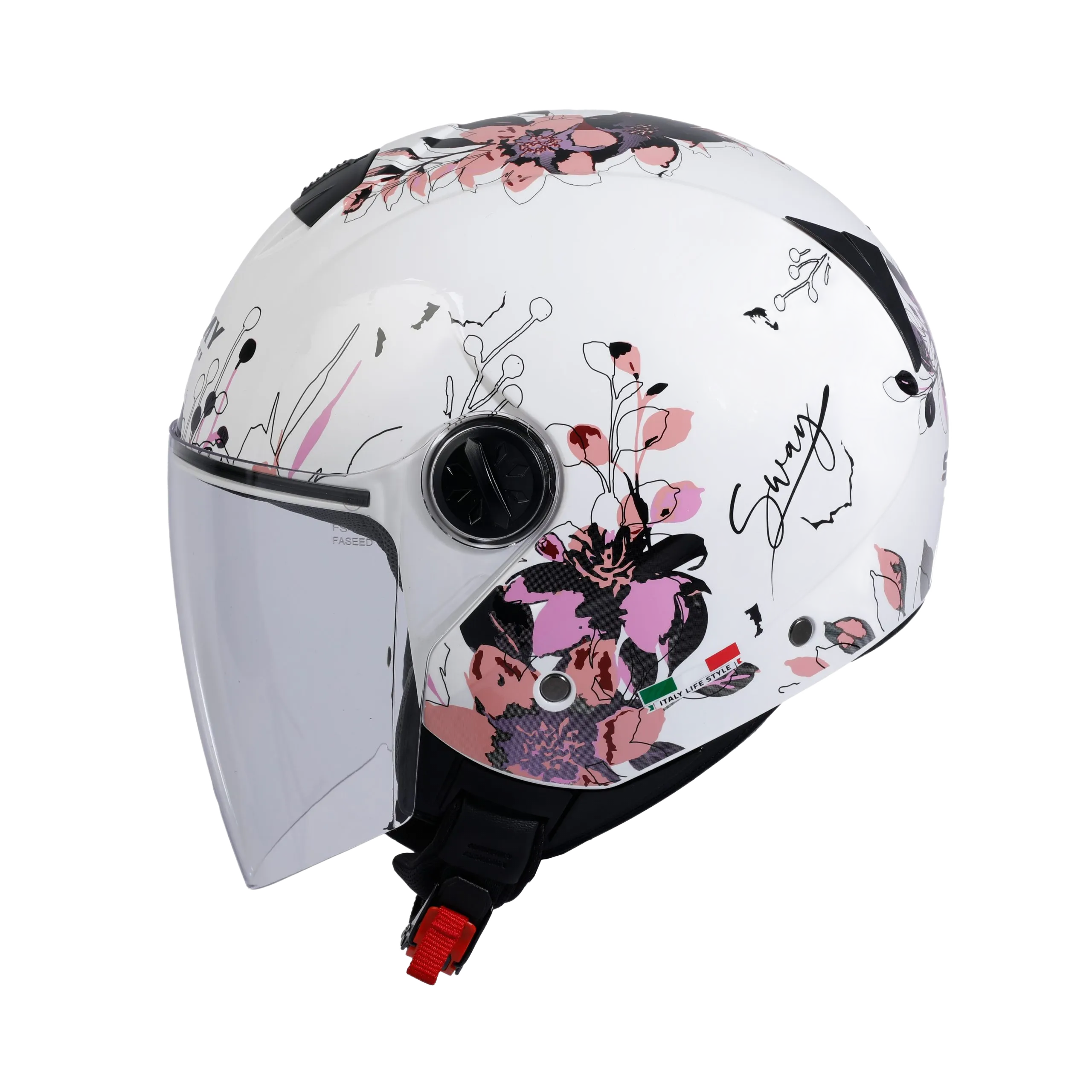 SWAY SW 715 IRIS Pink Yarım Kask