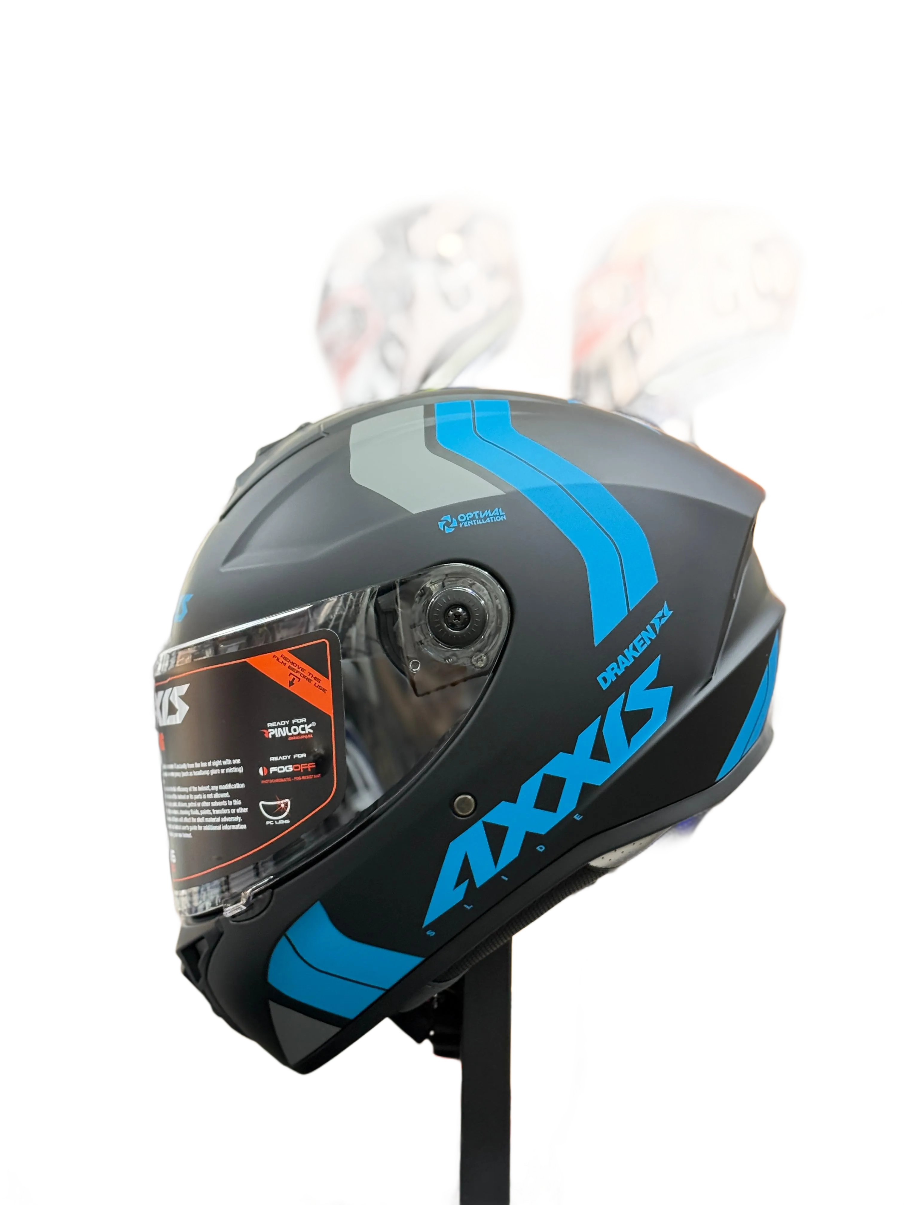 AXXIS DRAKEN S SLIDE B7 MAT FLUOR BLUE