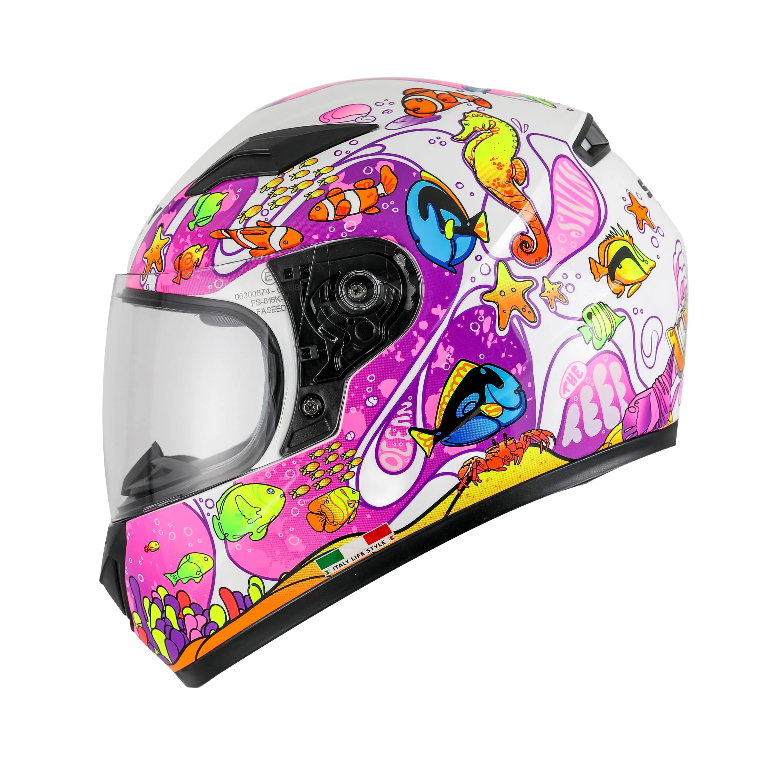 SWAY SW 815K OCEAN White Pink Full Face Çocuk