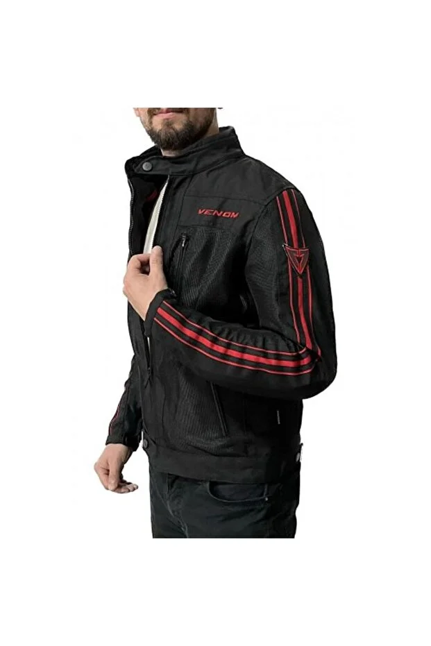 VENOM CEKET COMPASS RACING KIRMIZI