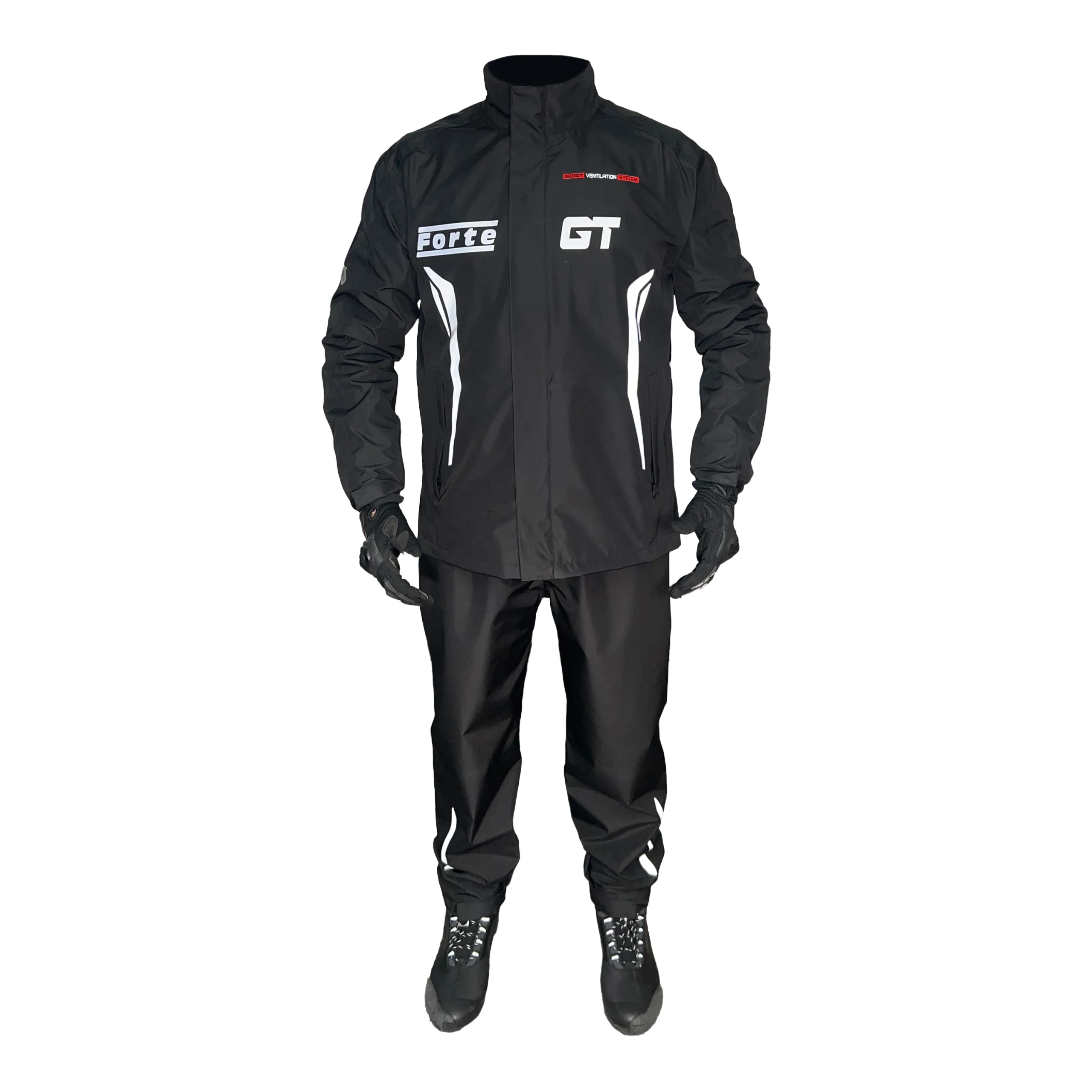 FORTE GT 2001140 Siyah Yağmurluk Takım