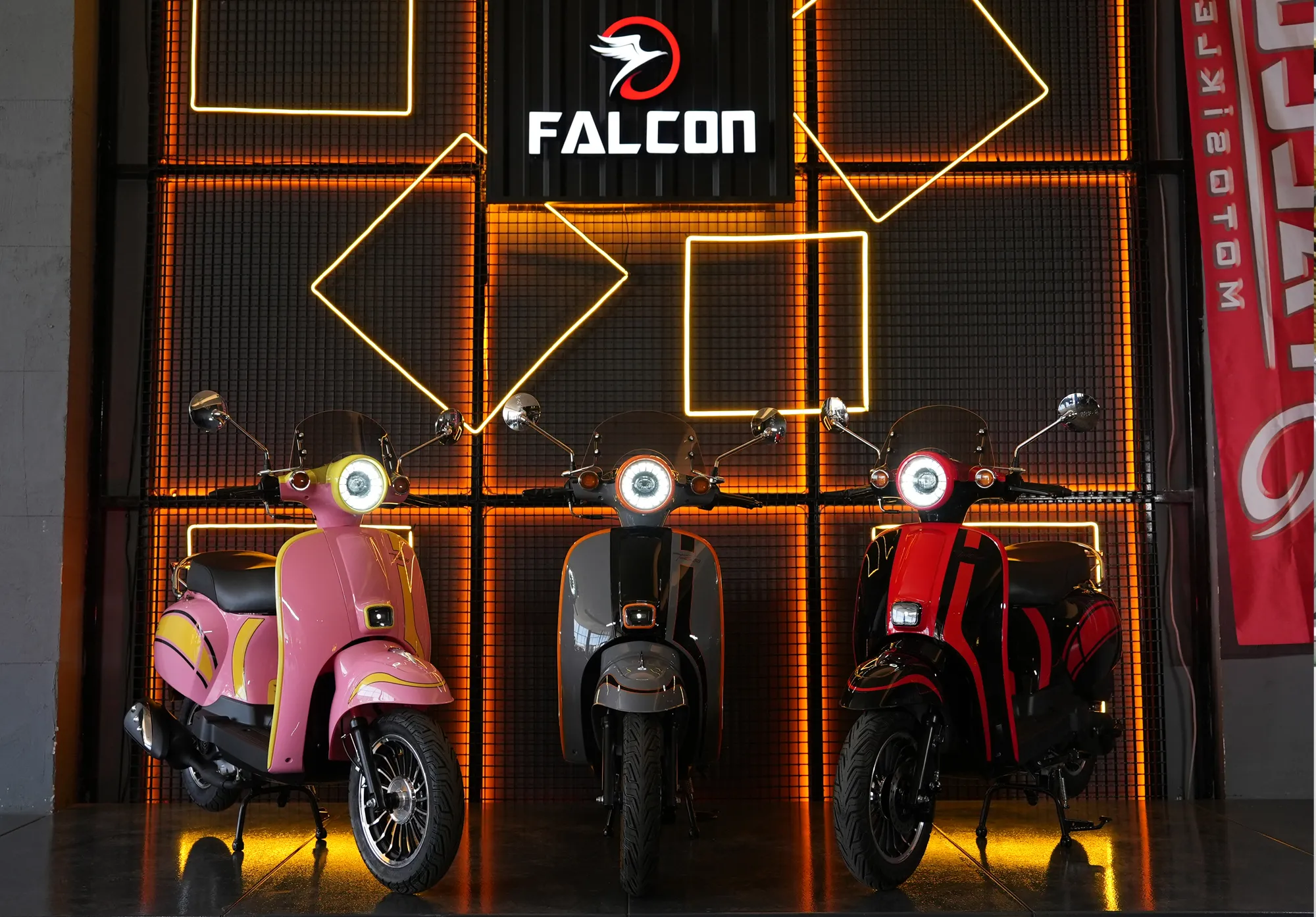 Falcon Turtle Gri/Turuncu 50cc