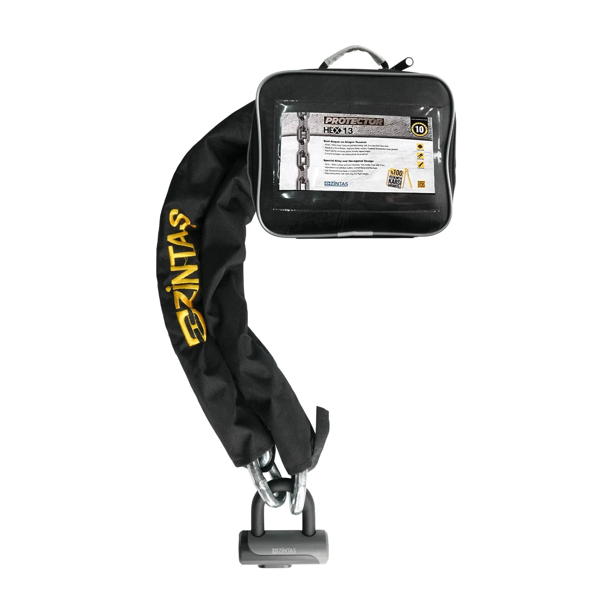 ZİNTAŞ HEX 13 - 200 CM + ZİN 13 KİLİT ÇANTALI