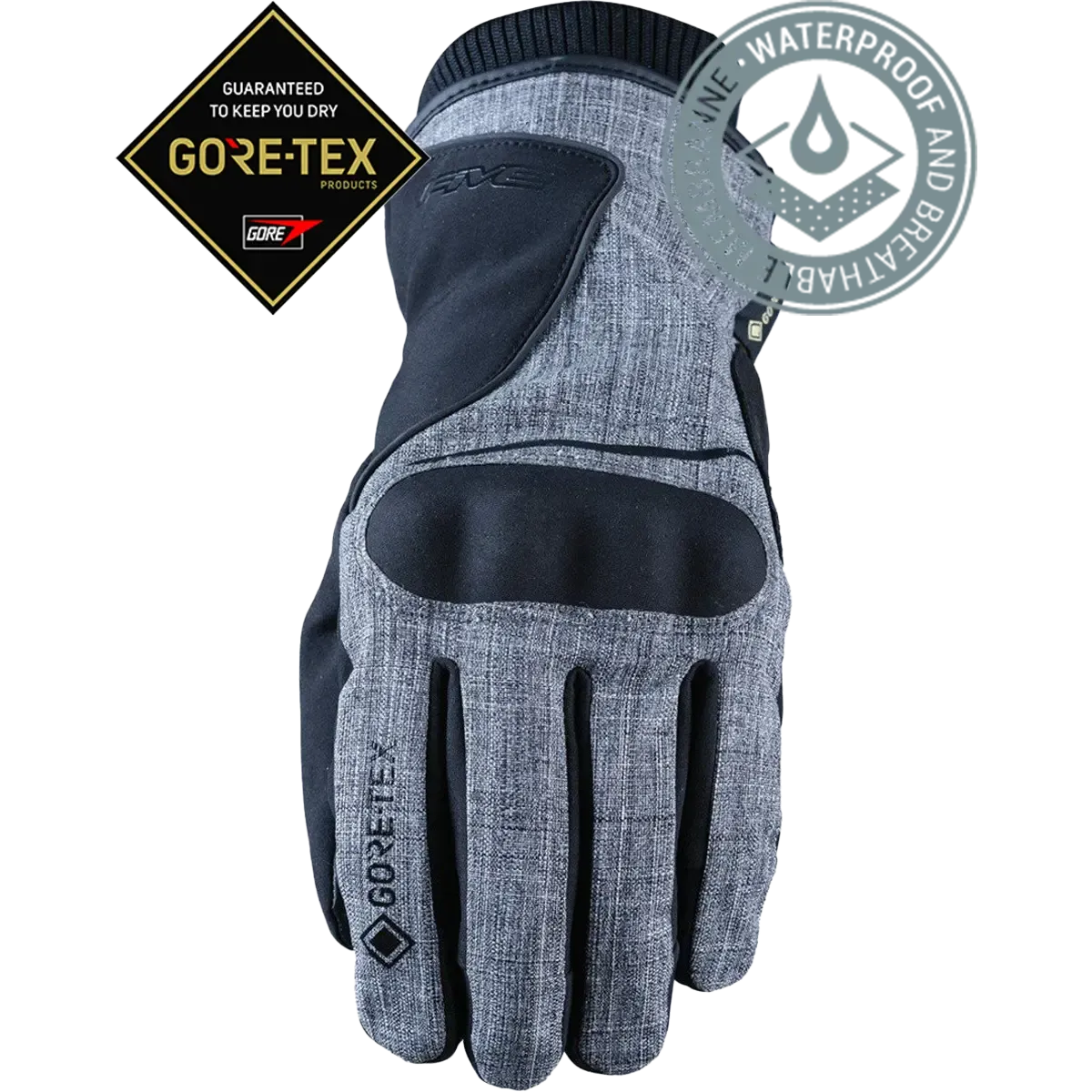 FIVE GLOVES Stockholm Gore-Tex Eldiven Grey